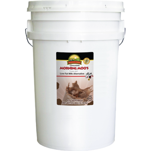 Augason Farms Gf Morning Moo S Milk Chocolate Flavor 6 Gallon Pail