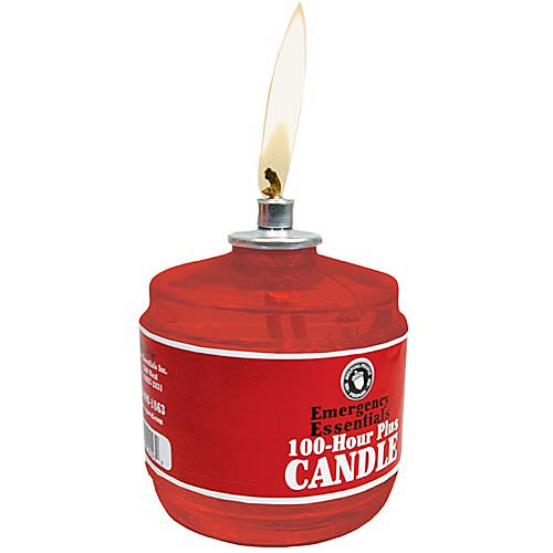 Holiday Red 100-Hour Plus Emergency Candle